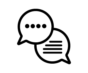 icon of speach bubbles